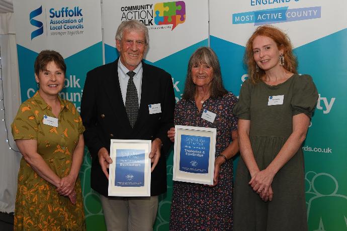 Theberton and Eastbridge and Bucklesham receiving highly commended certificates